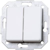 Kopp 613513065 Serieschakelaar Inzetstuk Europa Arctisch-wit, Mat 1 stuk(s) - thumbnail
