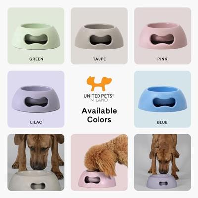 Voerbak voor honden United Pets Pappy 350 ml Grijs Polypropyleen