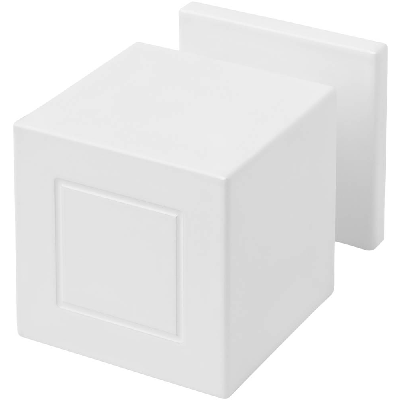 Formani Jan des Bouvrie Square JB200V voordeurknop vast op rozet - wit