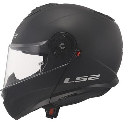 LS2 opklapbare helm "ff908 strobe ii solid" helmet ff908 strob.ii solid xxl black matt