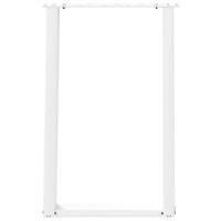 Eettafelpoten 2 st U-vormig 50x(72-73) cm staal wit - thumbnail