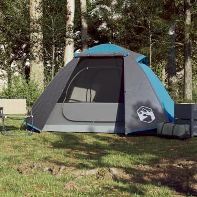 Koepeltent 2-persoons waterdicht blauw - thumbnail