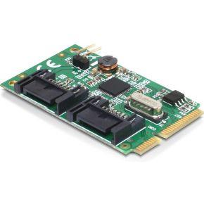 DeLOCK MiniPCIe I/O PCIe 2xSATA 6Gb/s controller