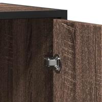 Dressoir 94x35x76 cm bewerkt hout bruin eikenkleur - thumbnail