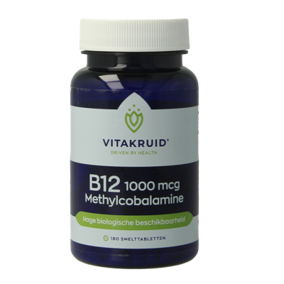 B12 1000 mcg Actief Methylcobalamine 180 Smelttabletten