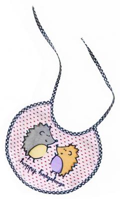 Interbaby slabbetje Egel junior 20 x 20 cm katoen Interbaby slabbetje Egel junior 20 x 20 cm katoen