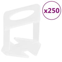 VidaXL Nivelleerklemmen voor tegels 250 st 1 mm - thumbnail