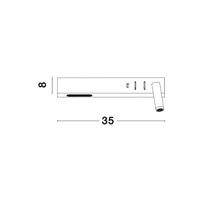 Lyora BedlampjeVida rechts zwart met usb - 9533521 - thumbnail