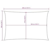 VidaXL Zonnescherm rechthoekig 2x4 m oxford stof antracietkleurig - thumbnail