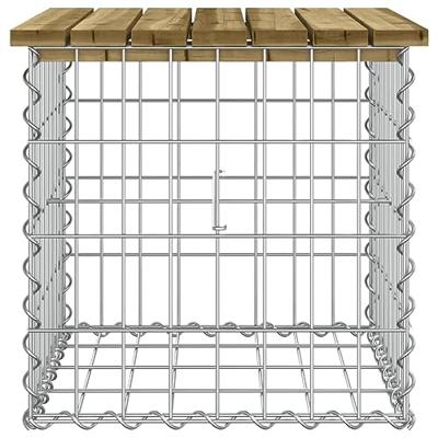 Tuinbank schanskorfontwerp 43x44x42 cm gempregneerd grenenhout Tuinbank schanskorfontwerp 43x44x42 cm gempregneerd grenenhout