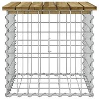 Tuinbank schanskorfontwerp 43x44x42 cm gempregneerd grenenhout - thumbnail