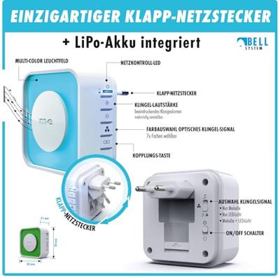 m-e modern-electronics 41368 Zender voor Draadloze deurbel m-e modern-electronics 41368 Zender voor Draadloze deurbel