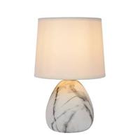 Lucide MARMO - Tafellamp - Ø 16 cm - 1xE14 - Wit - thumbnail