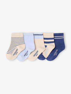 Set van 5 paar babysokken BASICS blauw Set van 5 paar babysokken BASICS blauw