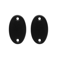 De Oude Deurklink Blindrozet ovaal - mat zwart - thumbnail