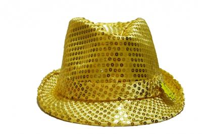 Rubie's Glitterhoed Led Unisex Goud One Size