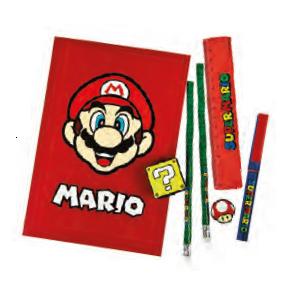 Undercover Super mario schrijfset, 7dlg.