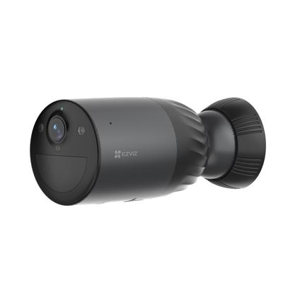 EZVIZ BC1C 4K Kit Beveiligingscamera Buiten Wifi Draadloos, Batterijduur van 10400 mAh, AOV-modus, Detectie van Mensen/Voertuigen, Nachtzicht in Kleur, Actieve Verdediging, Tweewegaudio