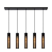 Lucide LIONEL - Hanglamp - 5xE27 - Zwart - thumbnail