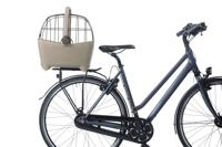 Basil buddy mik - hondenfietsmand - achterop - biscotti bruin - thumbnail