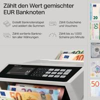 Safescan biljettelmachine 2465-S, met 7-voudige valsgelddetectie - thumbnail