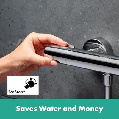 Hansgrohe Ecostat Fine douchekraan thermostatisch zonder omstel HOH=15cm - chroom 13324000 Hansgrohe Ecostat Fine douchekraan thermostatisch zonder omstel HOH=15cm - chroom 13324000