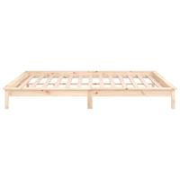 Bedframe LED massief hout 200x200 cm - thumbnail