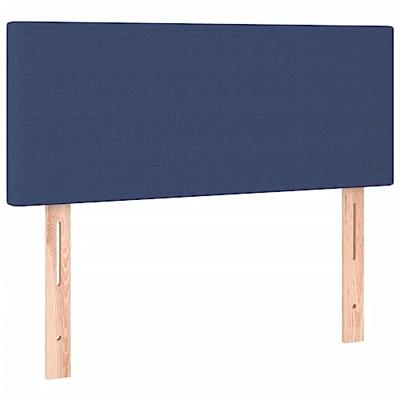 Boxspring met matras stof blauw 100x200 cm