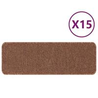 VidaXL Antislip trapmatten latex achterkant 15 pcs geel 60 x 25 cm pp - thumbnail