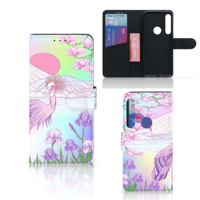 Motorola One Action | Telefoonhoesje | Met pasjeshouder | Bird - thumbnail