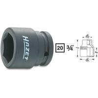 HAZET Krachtdopsleutel 1000S-24 · 3/4 inch (20 mm) vierkant hol · Buiten-zeskant-profiel · SW 24 mm - thumbnail