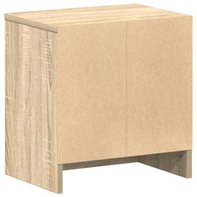 Nachtkastje met lade 39x28x41 cm sonoma eikenkleurig