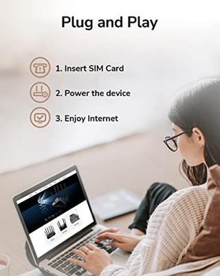 Cudy ac1200 wi-fi mesh 4g lte cat4 router (zwart, mesh, app, nano sim-slot)