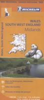 Michelin Wegenkaart 503 Wales, Engeland Zuidwest Midlands (Paperback) - thumbnail