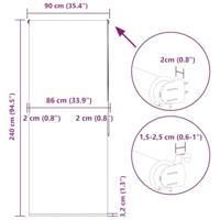 Doucherolgordijn 90x240 cm stofbreedte 86 cm - thumbnail