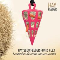 Hay Slowfeeder Fun and Flex 22 cm Roze Wortel - thumbnail