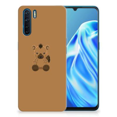 OPPO A91 Telefoonhoesje met Naam Baby Hyena