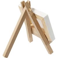 Creativ Company Gespannen canvas, afm 8x6x1 cm, wit, 1 stuk - thumbnail