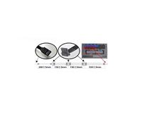 SilverStone SST-PP06B-3SATA80M - voedingskabel 80cm 3x SATA & Slimline SATA gesleevt, zwart - thumbnail