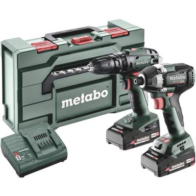 Metabo Accu Combo Set 2.8.5 | SB 18 (Klopboormachine) + SSD 18 LT 200 BL (Slagschroevendraaier) | 18 V | 2x2.0Ah, SC 30 | In Metabox - 685197000 Metabo Accu Combo Set 2.8.5 | SB 18 (Klopboormachine) + SSD 18 LT 200 BL (Slagschroevendraaier) | 18 V | 2x2.0Ah, SC 30 | In Metabox - 685197000