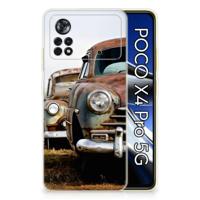 Xiaomi Poco X4 Pro 5G | Siliconen hoesje | met foto Vintage Auto - thumbnail