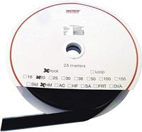 FASTECH® T0201699990325 Klittenband Om vast te plakken Hotmelt Lusdeel (l x b) 25000 mm x 16 mm Zwart 25 m - thumbnail