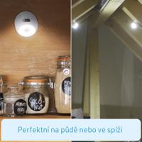 HandyLUX Lightball - 360 graden draaibare Power-LED lamp - bewegingssensor - magnetisch - thumbnail