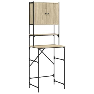 Wasmachinekast 68x48,5x194 cm sonoma eikenkleurig - thumbnail