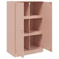 Dressoir 67x39x107 cm staal roze - thumbnail