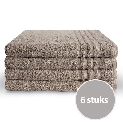 Byrklund Handdoek 70x140 cm 500gram Taupe - 6 stuks