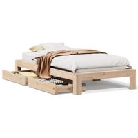 Bedframe zonder matras massief grenenhout 100x200 cm - thumbnail