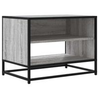 Tv-meubel 61x40x46 cm bewerkt hout metaal grijs sonoma eiken - thumbnail