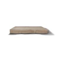 Wastafelblad Gliss Design Massief Hout Zonder Boomschors 160 cm Olie Wit - thumbnail