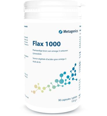 Metagenics Flax 1000 (lijnzaadolie) (90 caps)
